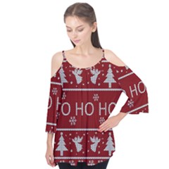 Ugly Christmas Sweater Flutter Tees
