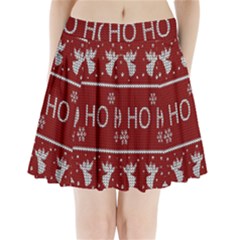 Ugly Christmas Sweater Pleated Mini Skirt