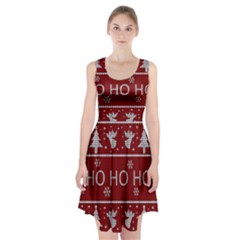 Ugly Christmas Sweater Racerback Midi Dress