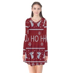 Ugly Christmas Sweater Flare Dress