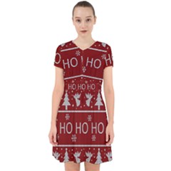 Ugly Christmas Sweater Adorable in Chiffon Dress