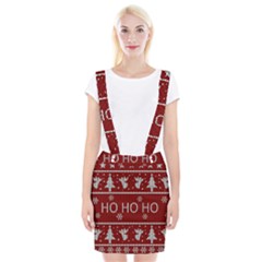 Ugly Christmas Sweater Braces Suspender Skirt