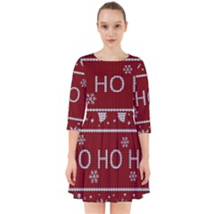 Ugly Christmas Sweater Smock Dress