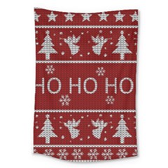 Ugly Christmas Sweater Large Tapestry