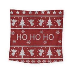 Ugly Christmas Sweater Square Tapestry (Small)