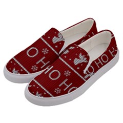 Ugly Christmas Sweater Men s Canvas Slip Ons by Valentinaart
