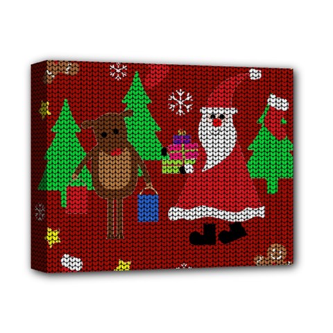 Ugly Christmas Sweater Deluxe Canvas 14  X 11  by Valentinaart