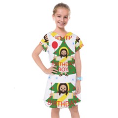 Jesus - Christmas Kids  Drop Waist Dress by Valentinaart