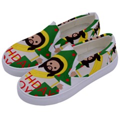 Jesus - Christmas Kids  Canvas Slip Ons