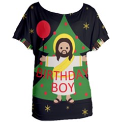 Jesus - Christmas Women s Oversized Tee by Valentinaart