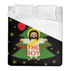 Jesus - Christmas Duvet Cover (full/ Double Size) by Valentinaart