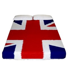 Union Jack Pencil Art Fitted Sheet (california King Size) by picsaspassion