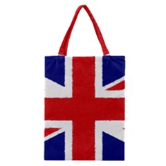 Union Jack Watercolor Drawing Art Classic Tote Bag by picsaspassion