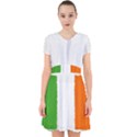 Flag Ireland, banner watercolor painting art Adorable in Chiffon Dress View1