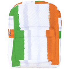 Flag Ireland, Banner Watercolor Painting Art Full Print Backpack by picsaspassion