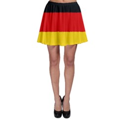 German Flag, Banner Deutschland, Watercolor Painting Art Skater Skirt