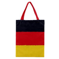 German Flag, Banner Deutschland, Watercolor Painting Art Classic Tote Bag by picsaspassion