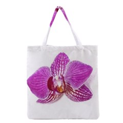 Lilac Phalaenopsis Aquarel  Watercolor Art Painting Grocery Tote Bag by picsaspassion