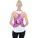 Lilac Phalaenopsis Aquarel  watercolor art painting Piece Up Tank Top View2