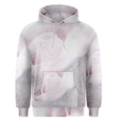 Rose Pink Flower  Floral Pencil Drawing Art Men s Pullover Hoodie by picsaspassion