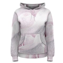 Rose Pink Flower  Floral Pencil Drawing Art Women s Pullover Hoodie by picsaspassion