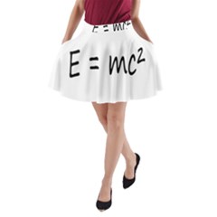 E=mc2 Gravity Formula Physics A-line Pocket Skirt by picsaspassion