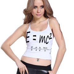 E=mc2 Formula Physics Relativity Spaghetti Strap Bra Top by picsaspassion