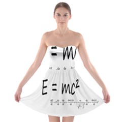 E=mc2 Formula Physics Relativity Strapless Bra Top Dress by picsaspassion