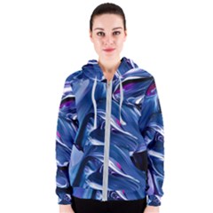 Abstract Acryl Art Women s Zipper Hoodie