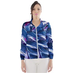 Abstract Acryl Art Wind Breaker (Women)