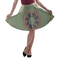 Artnouveau18 A-line Skater Skirt