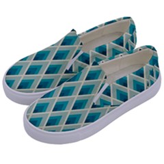 Artdecoteal Kids  Canvas Slip Ons by NouveauDesign