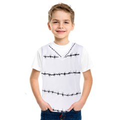 Barbed Wire Black Kids  Sportswear by Mariart