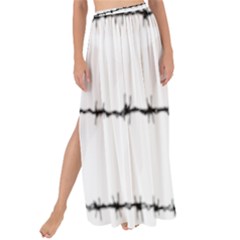 Barbed Wire Black Maxi Chiffon Tie-up Sarong