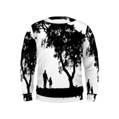 Black Father Daughter Natural Hill Kids  Sweatshirt