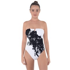 Black Father Daughter Natural Hill Tie Back One Piece Swimsuit by Mariart