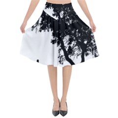 Black Father Daughter Natural Hill Flared Midi Skirt by Mariart