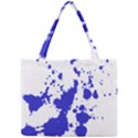 Blue Plaint Splatter Mini Tote Bag View1