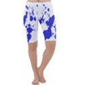 Blue Plaint Splatter Cropped Leggings  View1