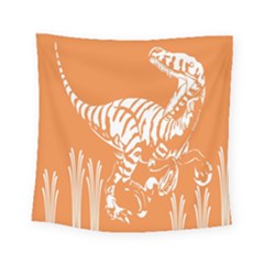 Animals Dinosaur Ancient Times Square Tapestry (small) by Mariart