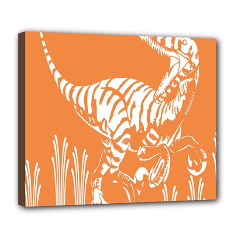 Animals Dinosaur Ancient Times Deluxe Canvas 24  X 20  