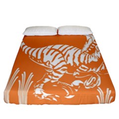 Animals Dinosaur Ancient Times Fitted Sheet (california King Size)
