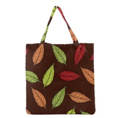 Autumn Leaves Pattern Grocery Tote Bag