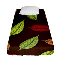 Autumn Leaves Pattern Fitted Sheet (Single Size)