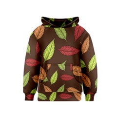 Autumn Leaves Pattern Kids  Pullover Hoodie