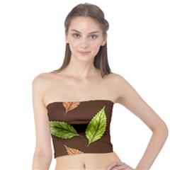 Autumn Leaves Pattern Tube Top