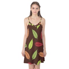 Autumn Leaves Pattern Camis Nightgown