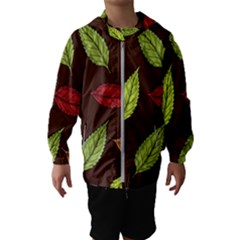 Autumn Leaves Pattern Hooded Wind Breaker (kids)