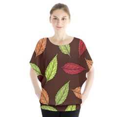 Autumn Leaves Pattern Blouse