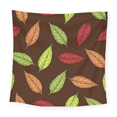 Autumn Leaves Pattern Square Tapestry (Large)